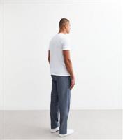 Men's White Regular Long Cotton Pyjama Set New Look