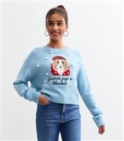 Girls' Blue Guinea Pig Jumper New Look