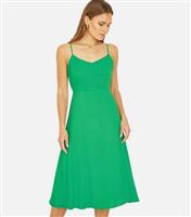 Women's Green Midi Dress Yumi New Look