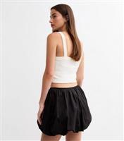 Women's Black Mini Bubble Skirt New Look
