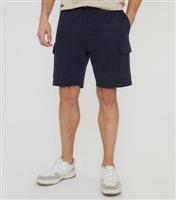 Men's Navy Cargo Shorts Threadbare New Look
