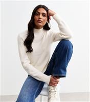 Women's Off White High Neck Jumper New Look