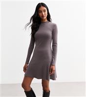 Women's Mink Rib Jersey Mini Dress New Look