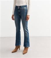 Women's Light Blue Raised Seam Bootcut Jeans New Look