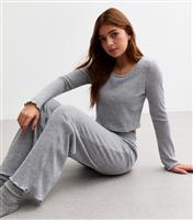 Girls' Grey Top And Bottoms Set New Look