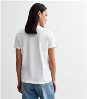 Women's White Fruit Sketch Short Sleeve T-Shirt New Look