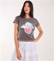 Women's Dark Grey Kitten Print Mini T-Shirt Pink Vanilla New Look