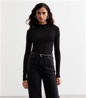 Women's Tall Black High Neck Top New Look