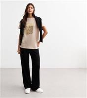 Women's Mink Amour Slogan Cotton Jersey T-Shirt New Look