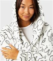 Women's White Miffy Dressing Gown Skinnydip New Look