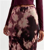 Women's Pink Tie Dye Mesh Maxi Skirt New Look