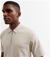 Men's Light Grey Regular Short Sleeve Polo Top New Look