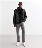 Men's Black Relaxed Fit Long Sleeve Jersey T-Shirt New Look