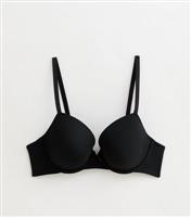 Women's Black T-Shirt Bra New Look