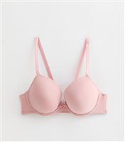 Women's Pink T-Shirt Bra New Look