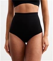 Women's Black Seamless Shaping High Waisted Brazilian Briefs New Look
