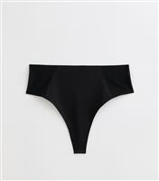 Women's Black High Waisted Shaping Thong New Look