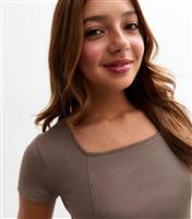 Girls' Mink Lace Trim Corset Top New Look