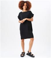 Women's Black Oversized Mini Dress Gini London New Look