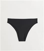 Women's Black Comfort Smooth High Waist High Leg Brazilian Briefs New Look