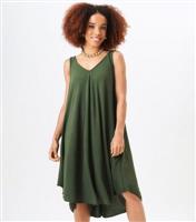 Women's Khaki Mini Dress Gini London New Look