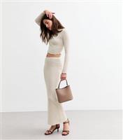 Women's Cream Textured Long Sleeved Top New Look
