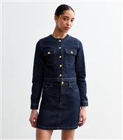 Women's Blue A-Line Mini Denim Skirt New Look