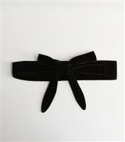 Black Velvet Belt New Look