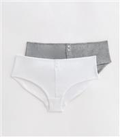Girls' Pack of 2 Ribbed Briefs New Look