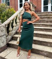 Women's Green Cut Out Midi Dress AX Paris New Look