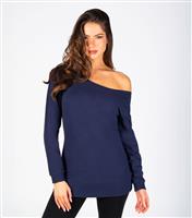 Women's Navy Off The Shoulder Sweatshirt Pineapple New Look