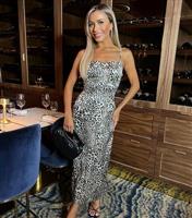Women's Multicoloured Leopard Print Midi Dress AX Paris New Look