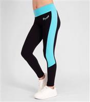 Girls' Black Logo Panelled Leggings Pineapple New Look
