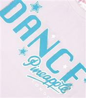 Girls' White Dance Slogan T-Shirt Pineapple New Look