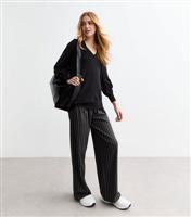 Women's Black V-Neck Jumper Sunshine Soul New Look