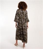 Women's Brown Shell Midi Dress Blue Vanilla New Look