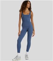 Women's Blue High Waist Leggings South Beach New Look
