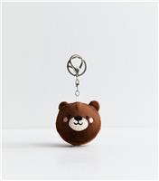Brown Bear Fabric Bag Charm New Look