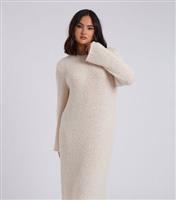 Women's Cream Boucle Midi Dress Urban Bliss New Look