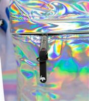 Multicoloured Holographic Dolphin Iconic Backpack HYPE New Look