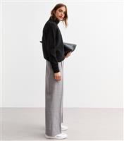 Women's Grey Tailored Wide Leg Trousers New Look
