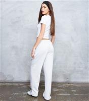 Women's Grey Split Hem Joggers WKNDGIRL New Look