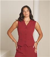 Women's Red Tailored Button Detail Waistcoat WKNDGIRL New Look