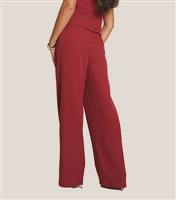 Women's Red Tailored Wide Leg Trousers WKNDGIRL New Look