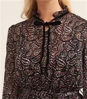 Women's Paisley Chiffon Maxi Dress Gini London New Look