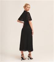 Women's Black Lace Midi Dress Gini London New Look