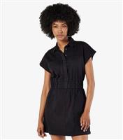 Women's Black Utility Mini Dress Apricot New Look