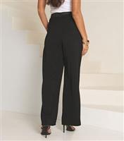 Women's Black Wide Leg Suit Trousers WKNDGIRL New Look