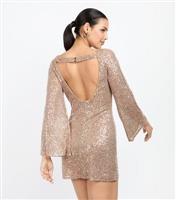 Women's Cream Backless Mini Dress Little Mistress New Look