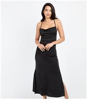 Women's Black Embellished Midi Dress Little Mistress New Look